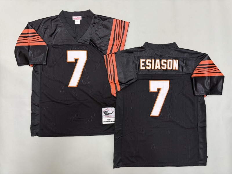 Men 2025 Cincinnati Bengals #7 Esiason Black Throwback Limited NFL Jersey style 001->cincinnati bengals->NFL Jersey